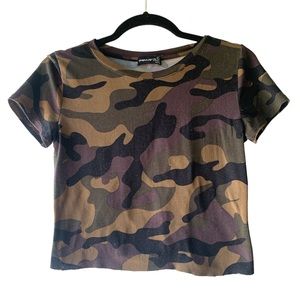 Camo crop top